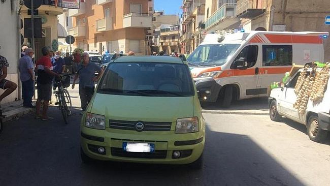 Mazara, incidente in via S.Maria di Gesù: anziano ferito