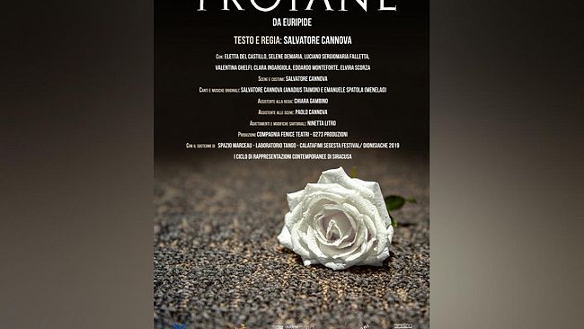 Lunedì 29 alle 19,45 Troiane di Euripide in prima nazionale, regia di salvatore cannova