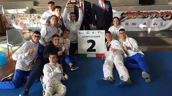 Taekwondo. Coppa Sicilia 2019: la A.S.D TAEKWONDO 2000 conquista 17 medaglie con 18 atleti