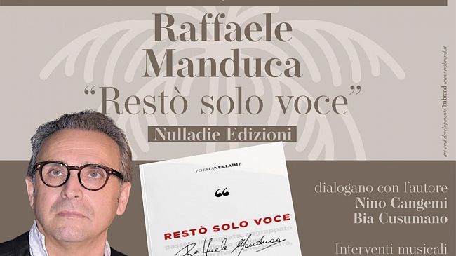 Palmosa Fest , domani Raffaele Manduca presenta 