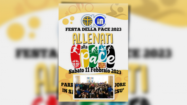 Mazara, “Festa della pace 2023: allenati alla pace”