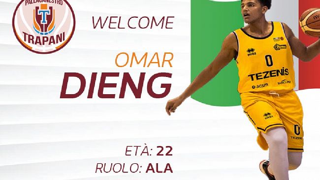 Omar Dieng è un nuovo giocatore della 2B Control Trapani