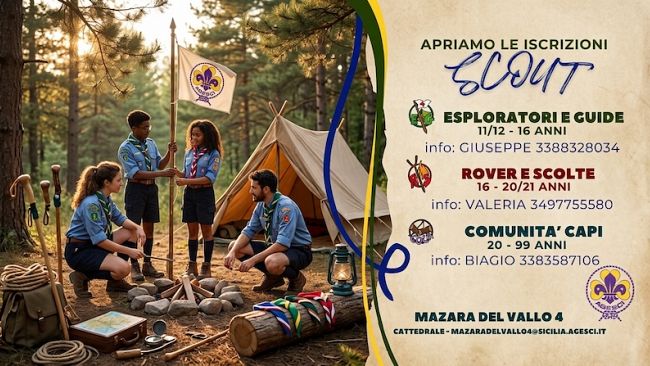 ​Mazara, aperte le iscrizioni al gruppo scout AGESCI 