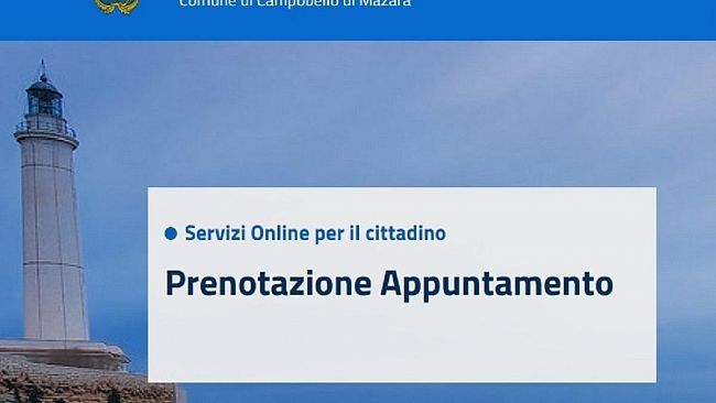 Gli appuntamenti con gli uffici comunali di Campobello si possono prenotare on line