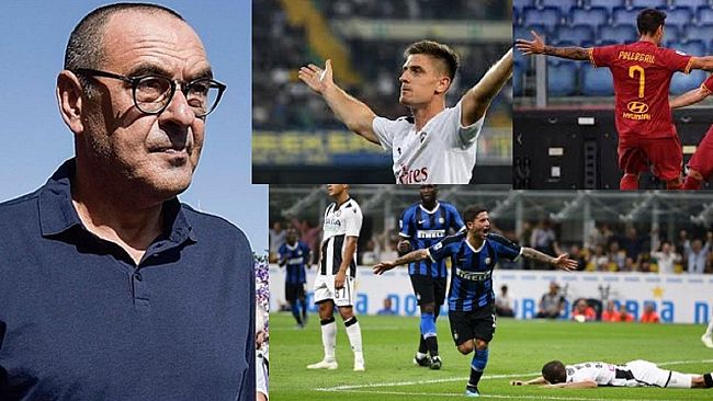 Male la Juve. Sarri lamenta gli orari. L’Inter di Conte in testa alla classifica, bene la Roma, male la Lazio. Male il Milan ma…..vince