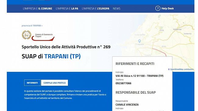 Trapani, piattaforma online per pratiche edilizie ed attività economico-produttive