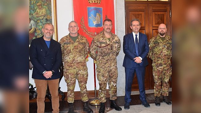Visita del colonnello Genchi al Comune di Marsala