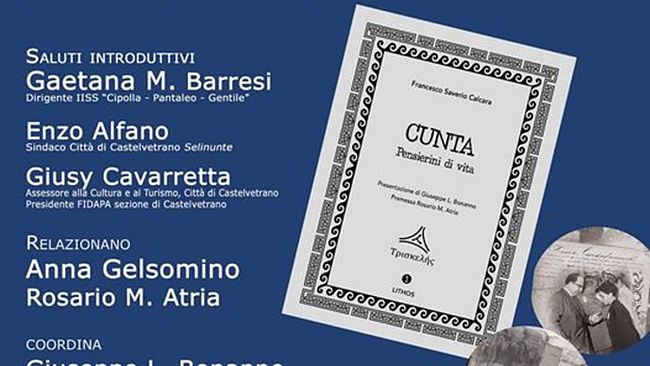 Domani al liceo Classico Pantaleo la presentazione del nuovo libro di Francesco Saverio Calcara
