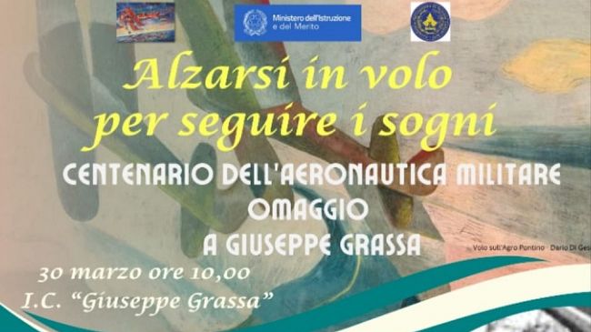 Mazara, L’I.C. “G.Grassa” celebra i 100 anni dell’Aeronautica Militare Italiana