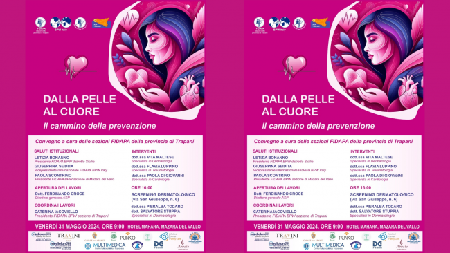 Mazara, il 31 maggio il convegno di medicina firmato Fidapa BWP Italy