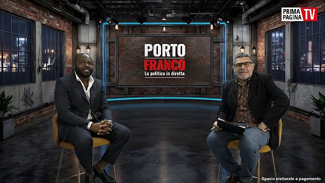 Porto Franco. 15 maggio 2026. Ospite Albert Kalenda Kabongo candidato al Consiglio comunale di Marsala 