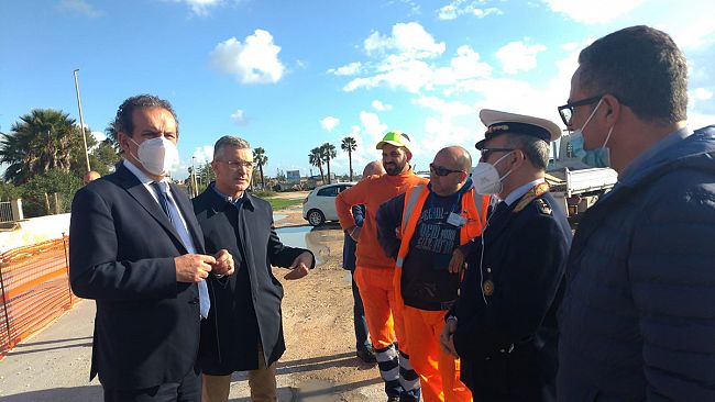 Maltempo a Marsala, diversi interventi del Centro Comunale di Protezione Civile