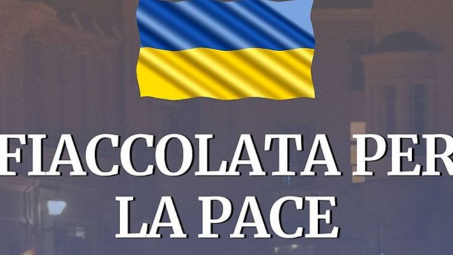 Ucraina, a Valderice la fiaccolata della pace