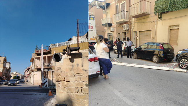 Mazara, camion abbatte sbarra del passaggio a livello tra via Marsala e via Roma
