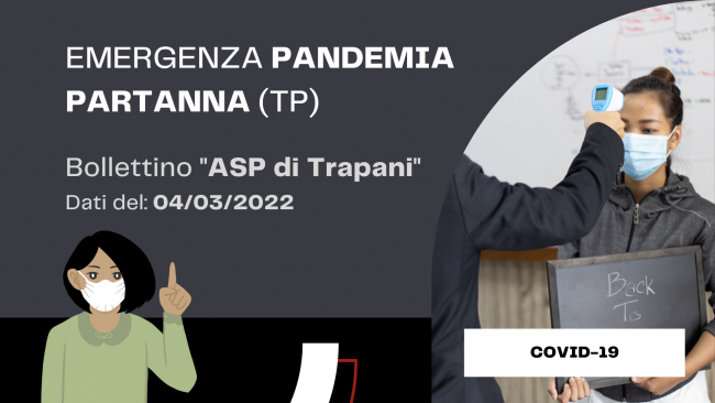 Covid-19, bollettino ASP Tp del 4 marzo 2022