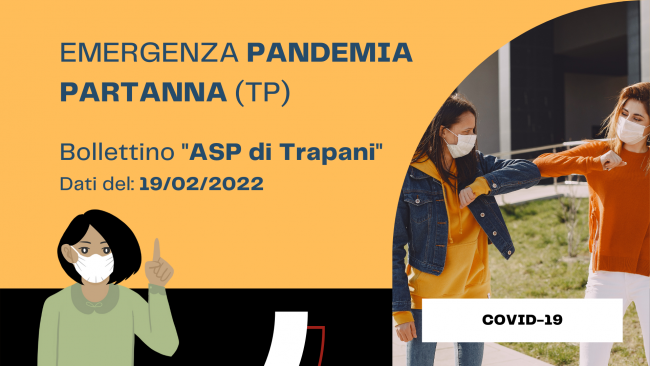Partanna, Covid-19: “Bollettino ASP” del 19 febbraio 2022