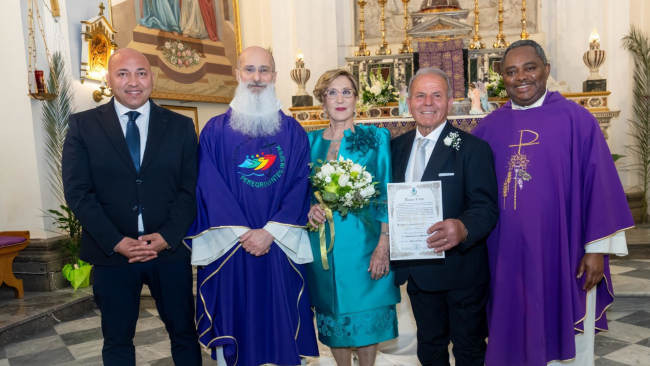 Mazara, i coniugi Vincenzo Genna e Bartolomea Tumbarello festeggiano 50 anni di matrimonio