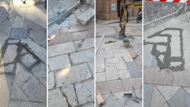 Partanna, lavori di sistemazione tratti di pavimentazione stradale e marciapiedi