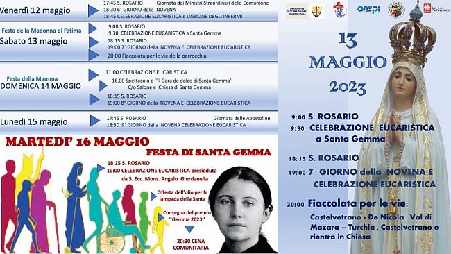 ​Mazara, proseguono i festeggiamenti in onore di Santa Gemma 