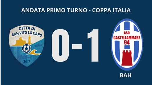 Coppa Italia Eccellenza. Sconfitta di misura per il San Vito Lo Capo