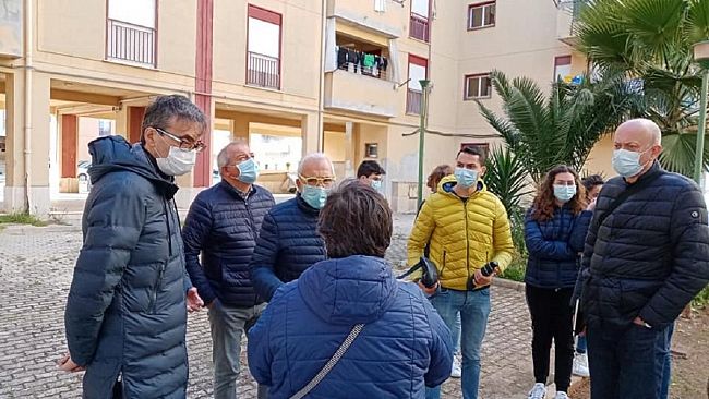 Alfano e la passeggiata nel Belvedere con gli