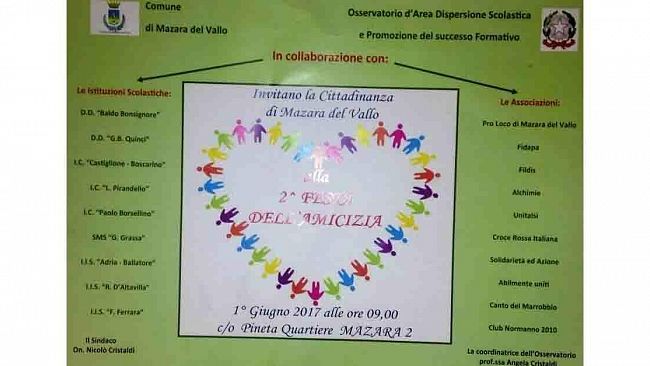 Mazara 2, domani la seconda edizione della “Festa dell’Amicizia”
