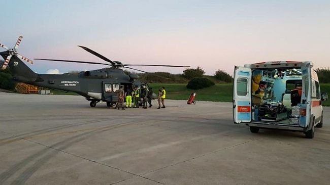 Trapani, pescatore colpito da infarto. In soccorso arriva un elicottero dell’82° C.S.A.R.