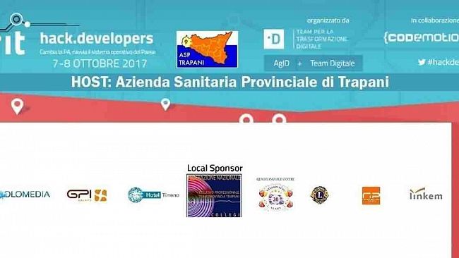 Trapani, l’ASP ospita Hack.Developers 2017, il più grande evento nazionale per sviluppatori dedicato alla Pubblica Amministrazione