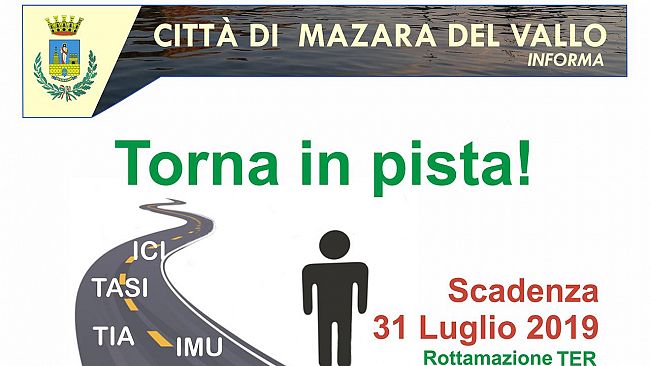Mazara: campagna di comunicazione “mettiti in regola” per la definizione agevolata dei tributi
