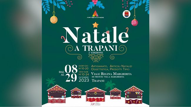 Al via la 2^ edizione di “Natale a Trapani” la fiera natalizia dedicata all’artigianato