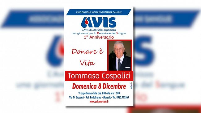 A Marsala giornata Avis nel ricordo di Tommaso Cospolici 