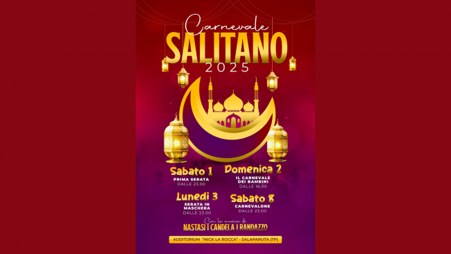 Salaparuta, tutto pronto per il Carnevale Salitano 2025
