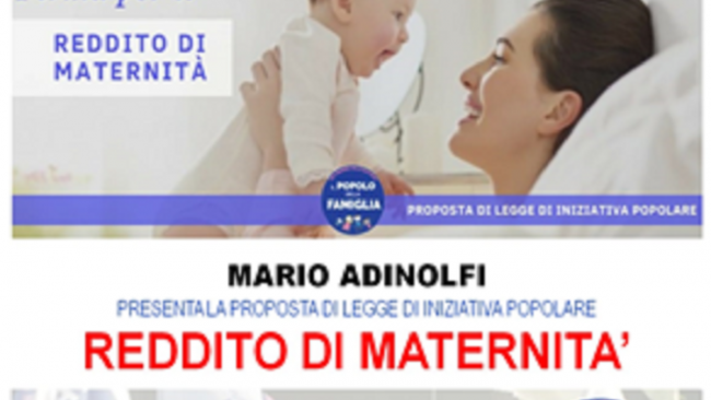 Adinolfi del Popolo della Famiglia a Castelvetrano per presentare il reddito di maternita’