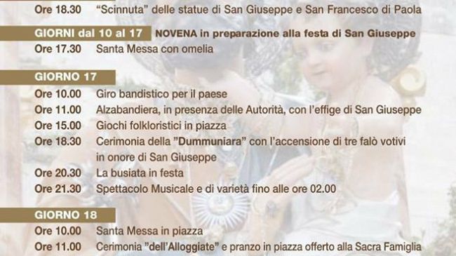 Marettimo: dal 17 al 19 marzo la Festa di San Giuseppe