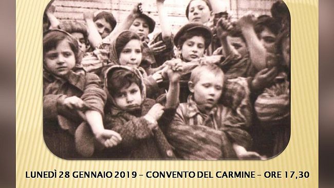 “Giornata della memoria”, Lunedì al Carmine Convegno sulla “Shoa dei bambini”