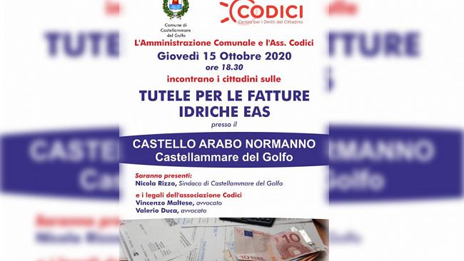 Castellammare, incontro al castello sulle bollette idriche