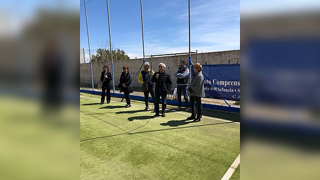 Inaugurato il campo di calcio alla Pappalardo