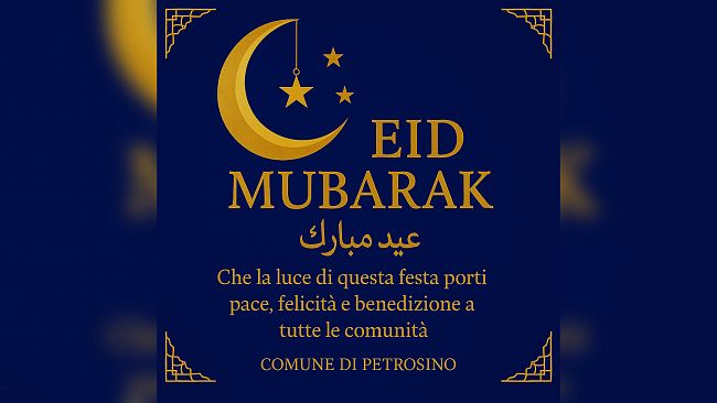 Petrosino, in occasione dell’Eid Al Adha il sindaco Anastasi fai gli auguri a tutti i cittadini di fede musulmana