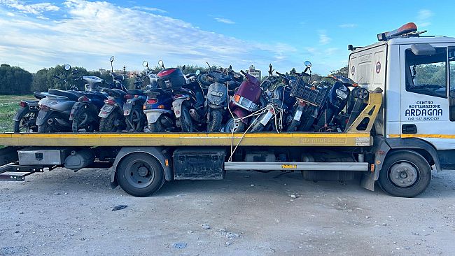 Marsala: sequestrati dalla Polizia municipale altri 18 motoveicoli irregolari 