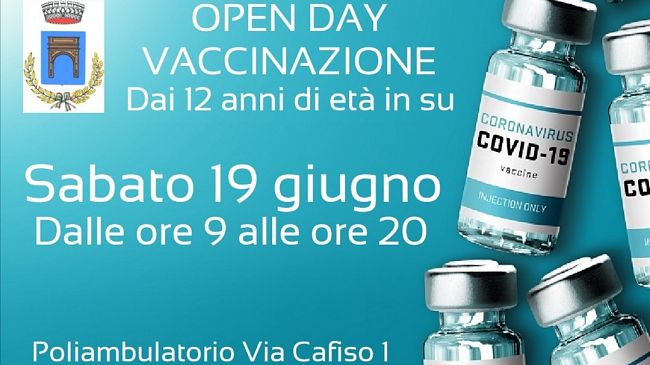 Campagna vaccinale, sabato 19 giugno a Petrosino torna l’open day