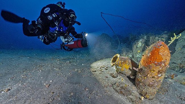 Pantelleria, scoperto  un sito subacqueo con oltre 300 anfore di epoca punica 