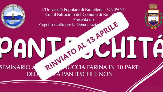 Pantelleria: annullato il sesto appuntamento di Panteschità per inconvenienti tecnici