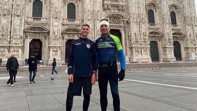Pantelleria: Simone Parisi e Dario Ferrante alla Maratona di Milano 