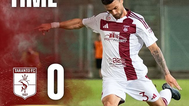 Trapani, pareggio senza reti a Taranto