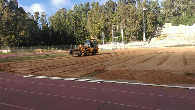 Alcamo: Lavori in corso presso lo Stadio Lelio Catella
