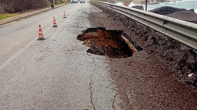 ​Erice. Pericolo sulla SP 20 per cedimento stradale
