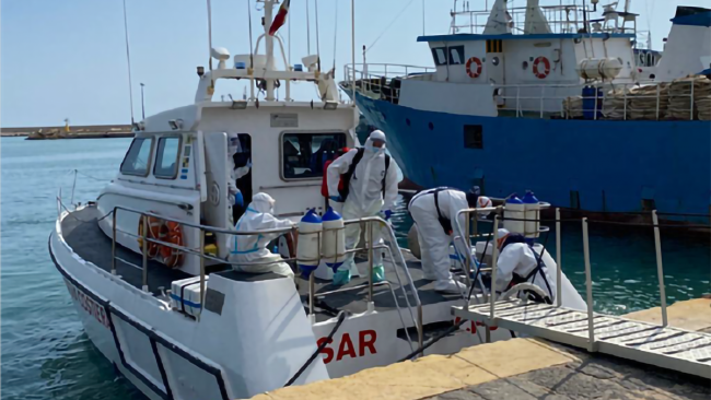 Malore a bordo di un motopesca