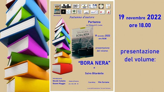 Partanna, sabato presentazione del libro: “Bora nera” di Salvo Bilardello 