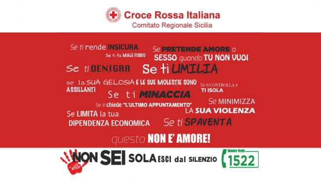 Lotta contro la violenza sulle donne, Non sei sola esci dal silenzio: 1522