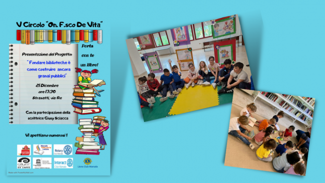 Marsala, presentazione del Progetto “Fondare biblioteche è come costruire ancora granai pubblici